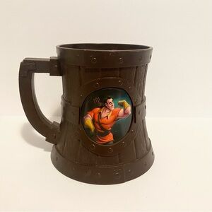 Disney Parks Beauty and the Beast Gaston Beast Mug Cup Stein Plastic Souvenir